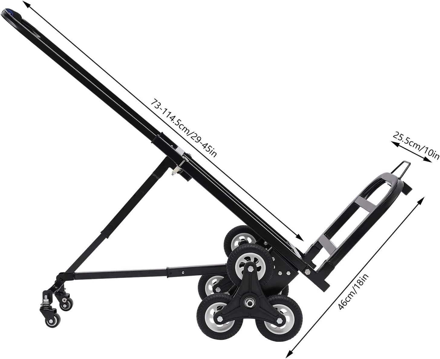 330lb Stair Climbing Hand Truck Folding 8 Wheel Heavy Duty Moving Cart
