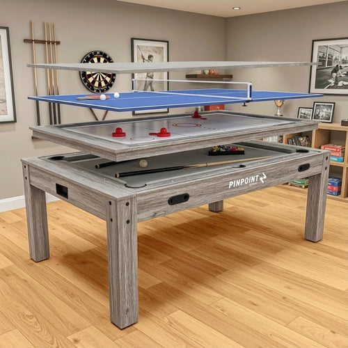 7ft 4-in-1 Games Table Pool Air Hockey Table Tennis Indoor