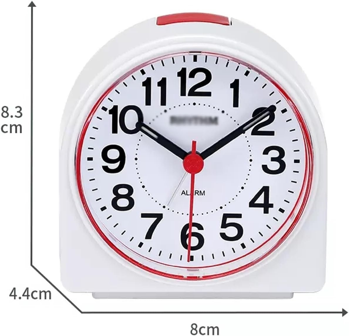 Silent Alarm Clock Small Non Ticking Night Light Battery Heavy Sleepers