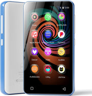 MP3 MP4 Player White Blue 4" Touch WiFi Bluetooth Spotify