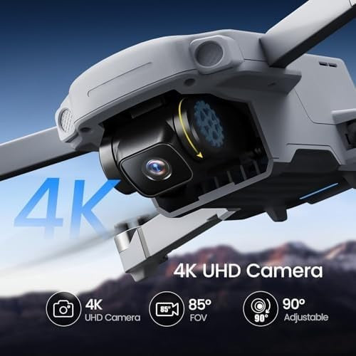 Holy Stone HS360D GPS Drone 4K Camera, 80-Min Flight, Foldable, RC Quadcopter
