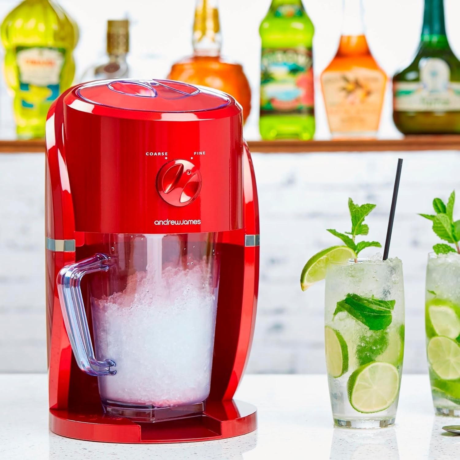 Electric Ice Crusher Slush Machine 1L Ice Maker for Cocktails & Smoothies