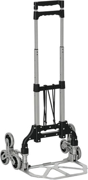 75kg Stair Climbing Hand Truck Folding Aluminium 6 Wheel Cart