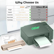 A4 Portable Thermal Printer Bluetooth Inkless Silver