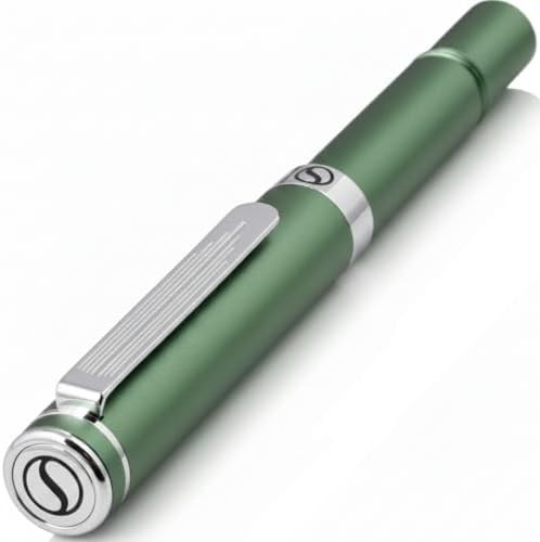 EDC Green Rollerball Pen Green Chrome Medium Pocket Pen Model