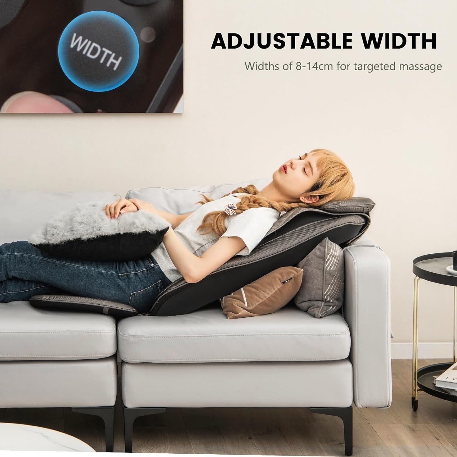 Full Body Shiatsu Massage Chair Pad with Heat, Vibration & Timer Control