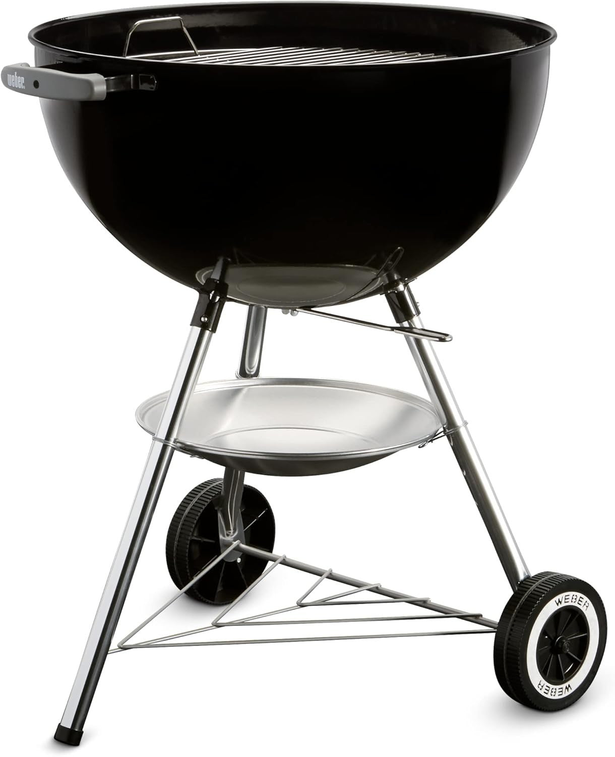 Classic Charcoal Kettle BBQ Grill 57cm | Enamel Lid, Thermometer & Wheels