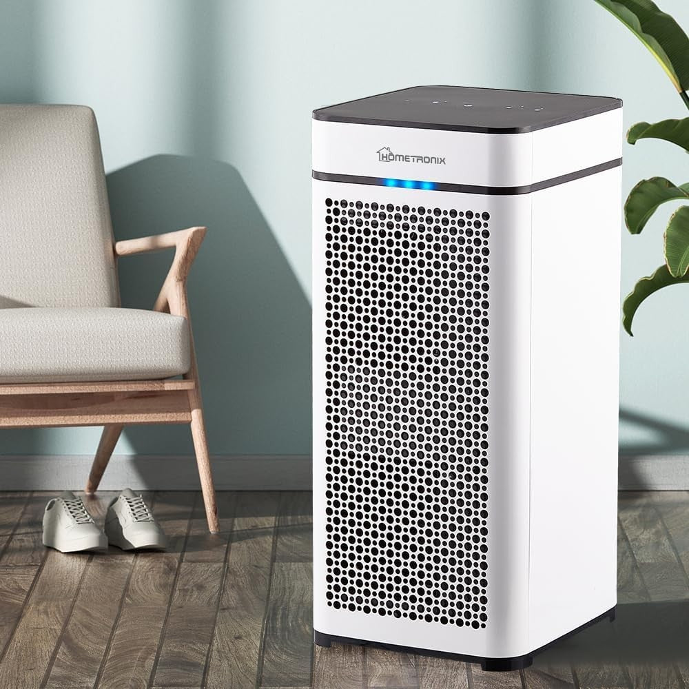 Large Room HEPA Air Purifier 2000ft² Pet Dander Odor 360m³/h