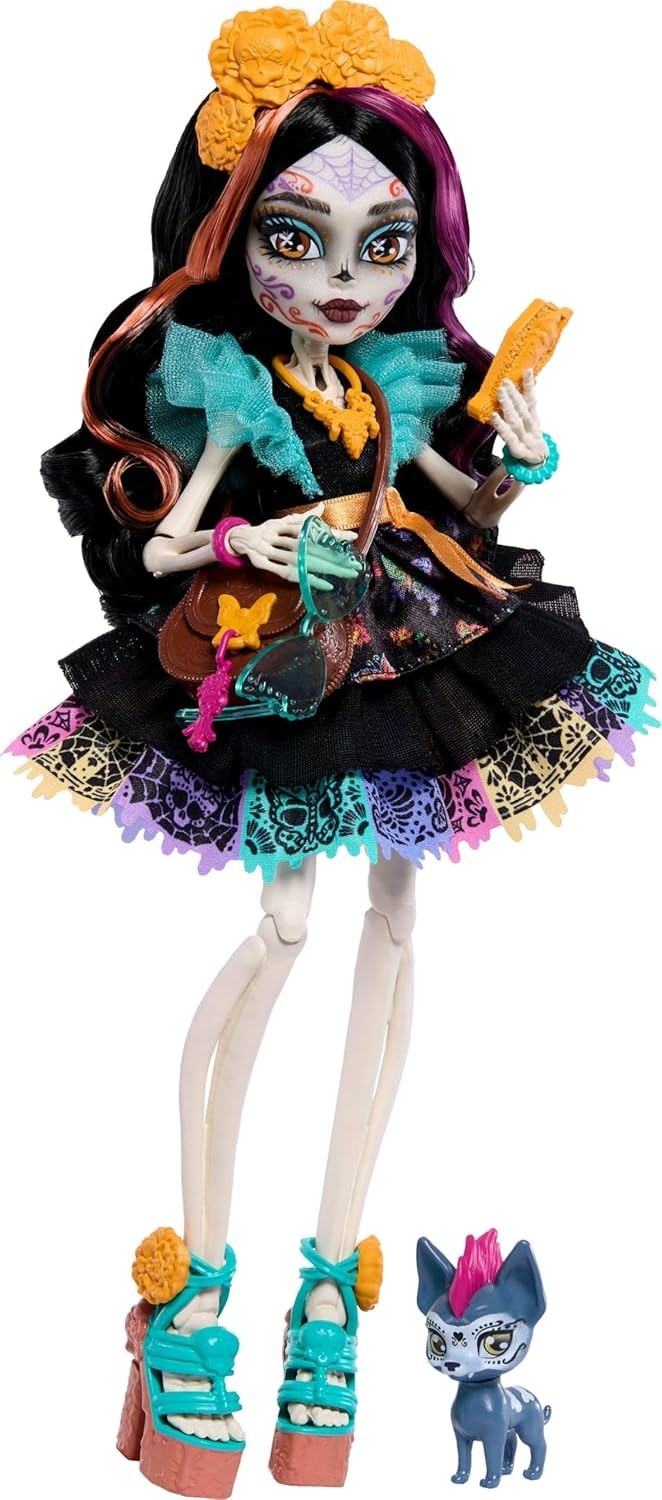 Fashion Doll Colorful Dress Pet Dog Accessories Sketchbook Bag