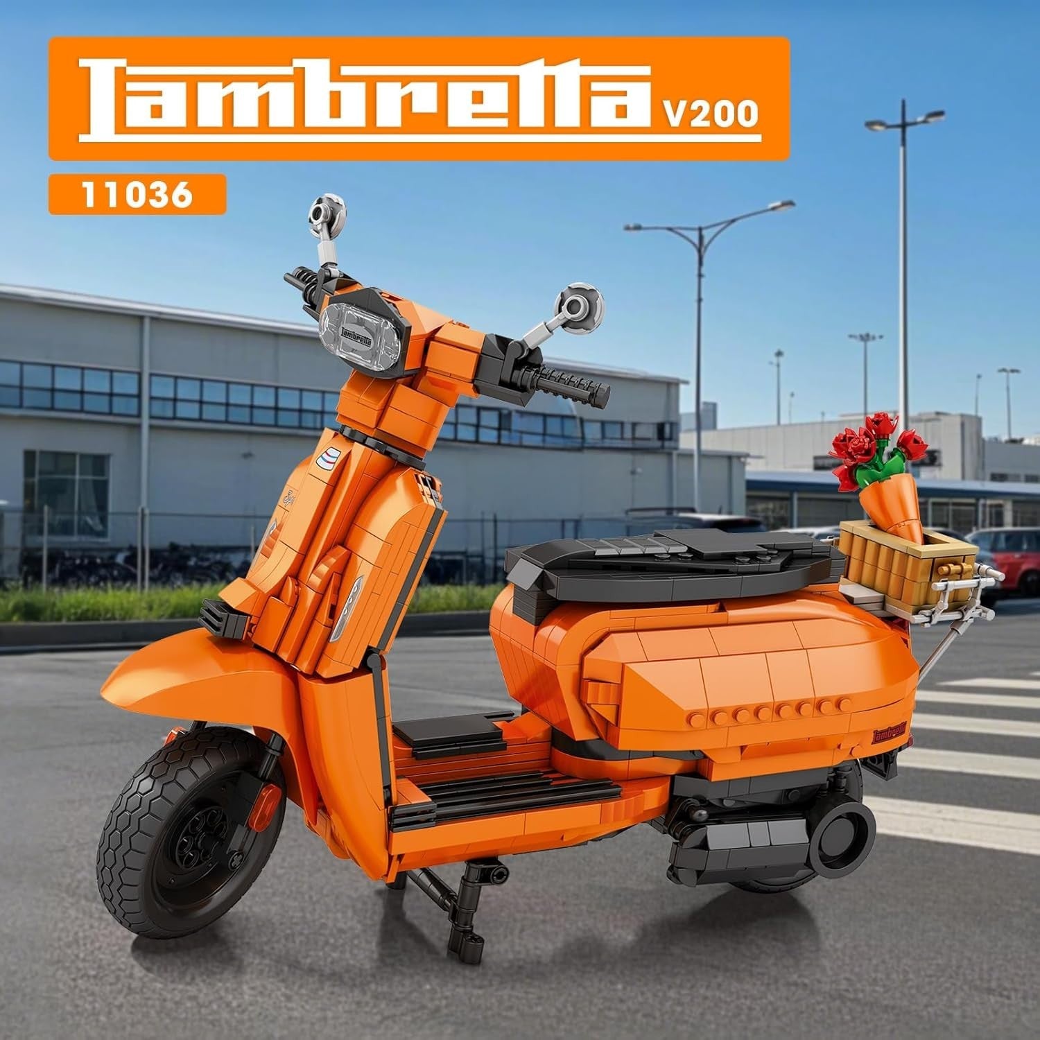 Motorcycle Building Block Toy with Display Stand, 1169 PCS, Creative Fun