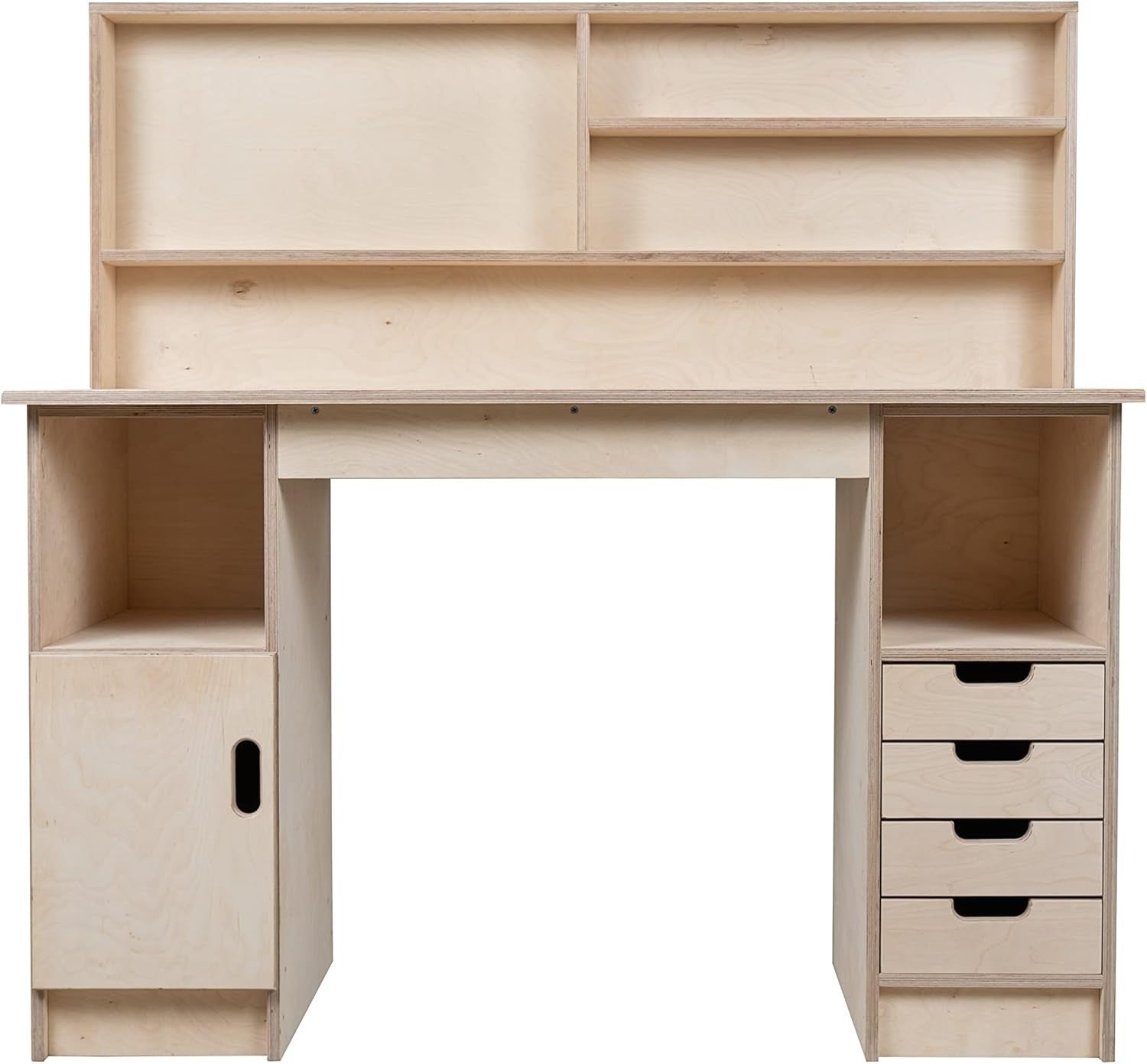 Olympus 3.2 Wooden Workbench with Storage Cabinet & HD Pegboard – Heavy Duty 5ft
