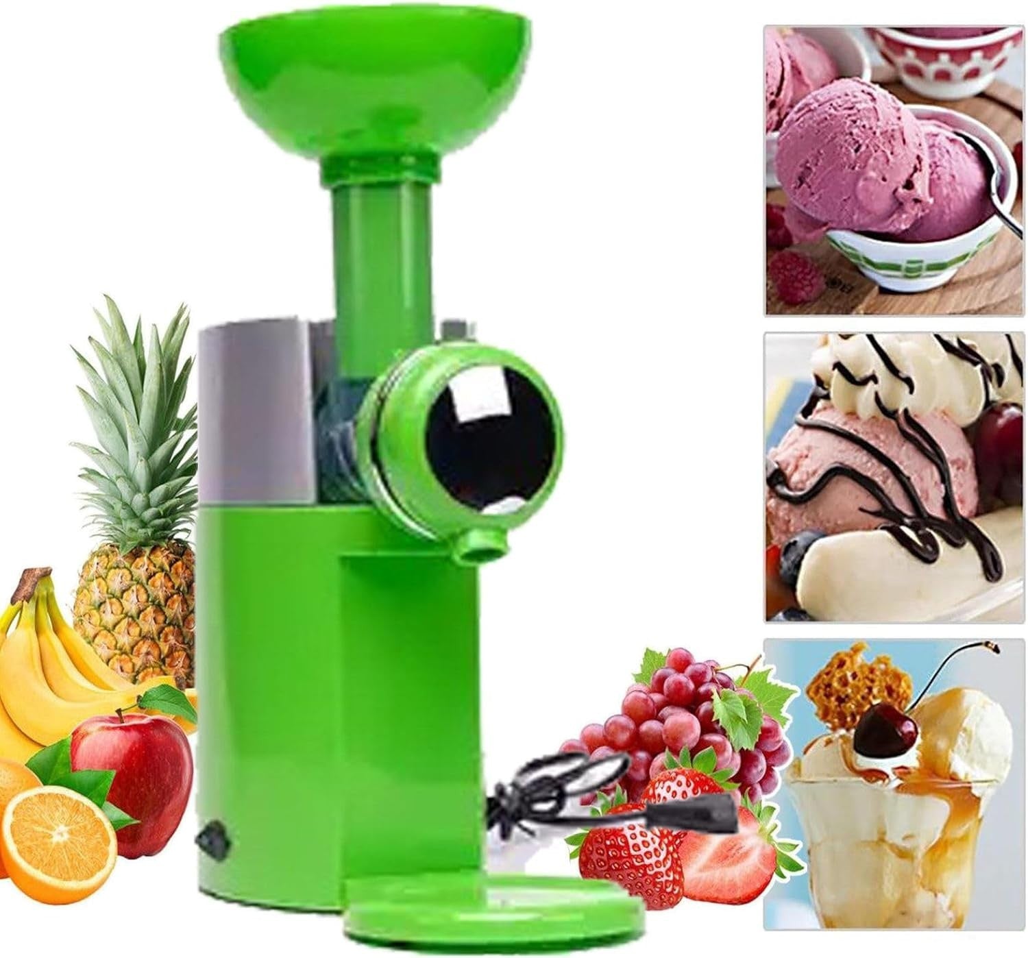 Kids Ice Cream Maker Soft Serve Machine Mini Slush Milkshake Maker