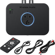Long Range Bluetooth 5.4 Audio Adapter 3D Surround aptX HD RCA AUX Optical