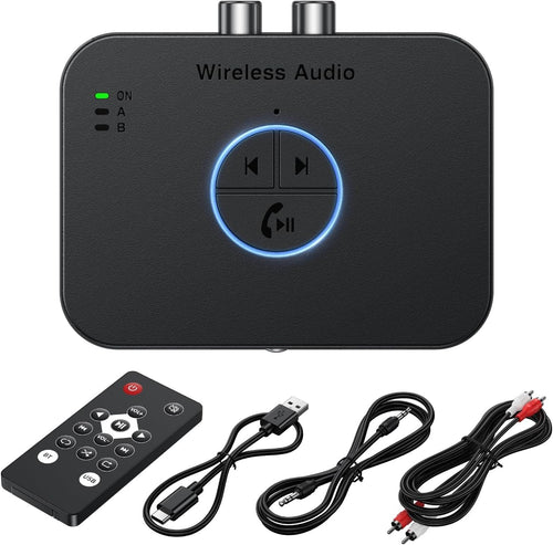 Long Range Bluetooth 5.4 Audio Adapter 3D Surround aptX HD RCA AUX Optical