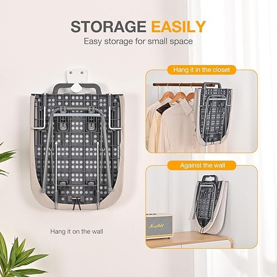 Foldable Tabletop Ironing Board with Iron Holder Non Slip Compact Portable