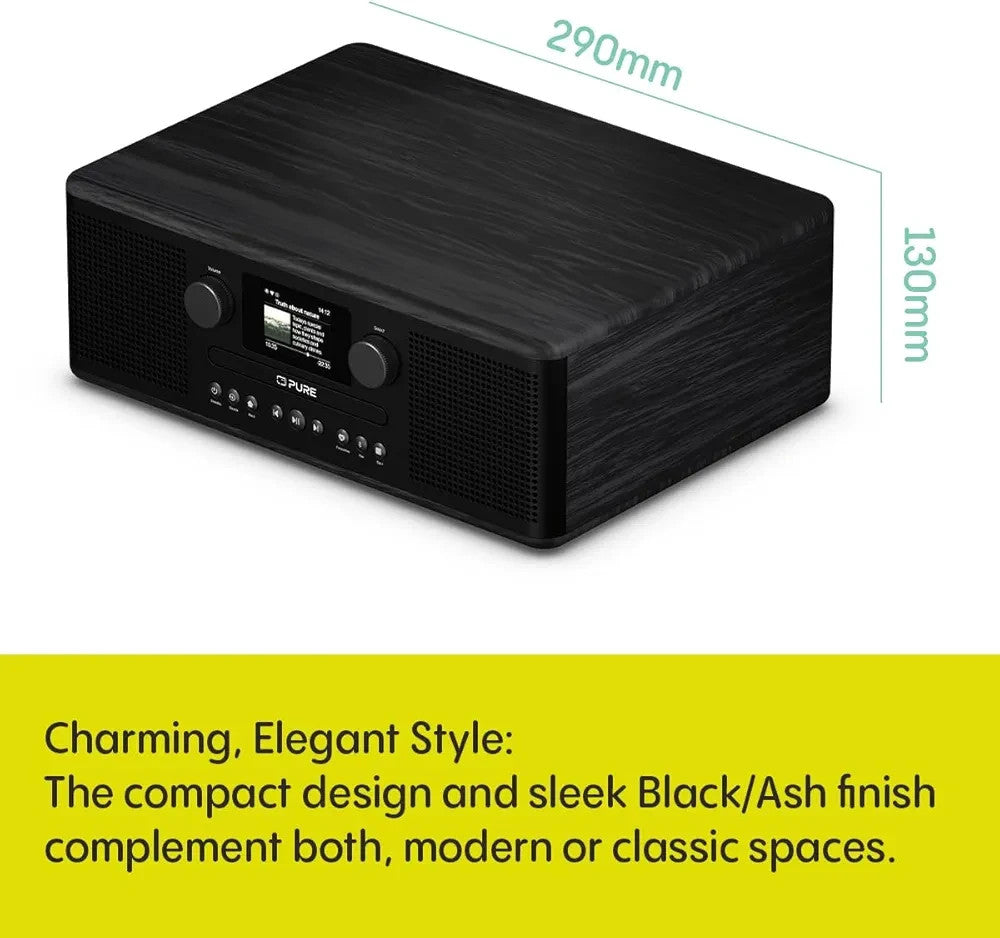 All-in-One Internet Radio CD Player DAB+ FM Bluetooth WiFi HiFi System Alarm