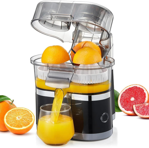 Electric Citrus Juicer 500ml Twin Press 18000RPM Easy Clean 100W