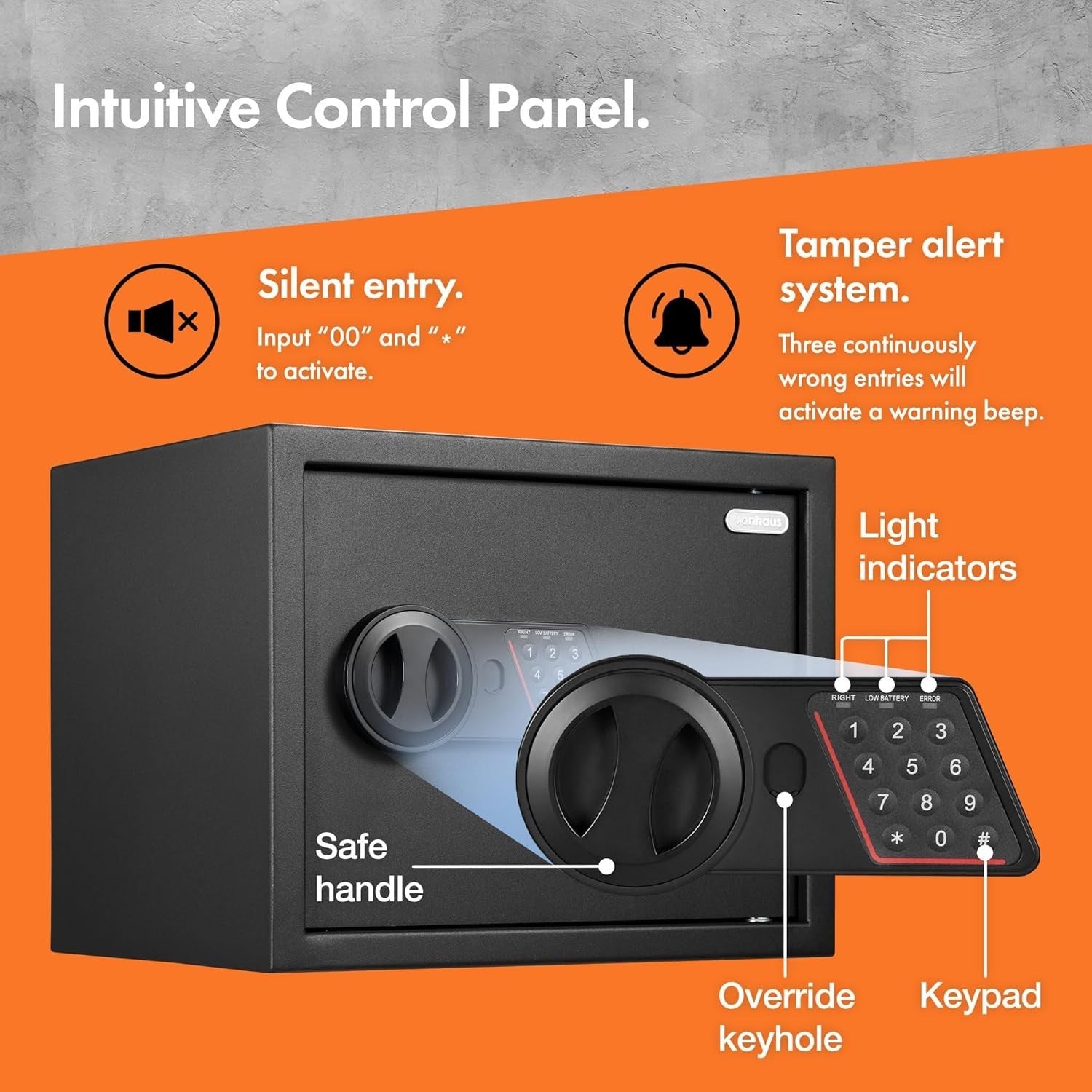 27L Digital Safe Box Electronic Keypad Cash Jewelry Security Safe