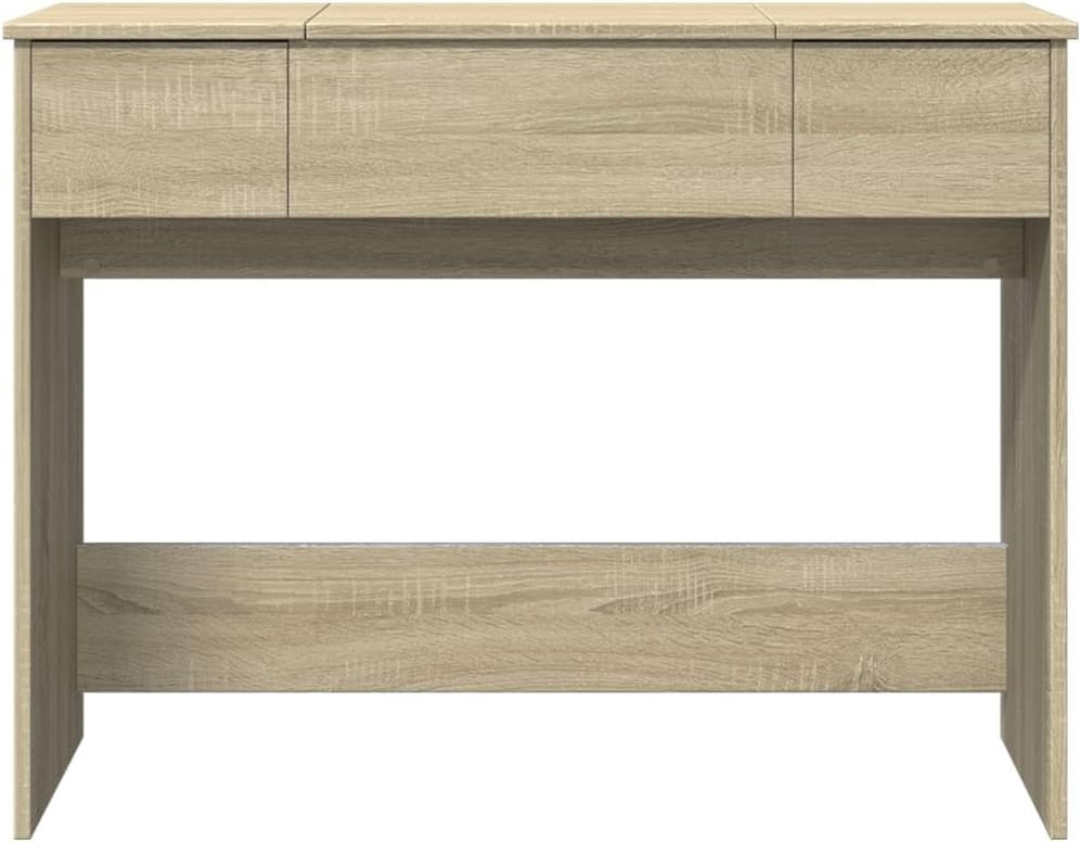 Vanity Dressing Table Sonoma Oak Mirror Storage Bedroom Beauty Station