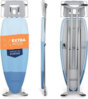 Extra Wide Ironing Board 130x48cm Heavy Duty Adjustable Professional