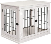 Stylish Indoor Dog Crate Table with 3 Doors, Secure & Spacious 81x58.5x66cm