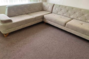 Beige L-Shape Fabric Corner Sofa (PTP)