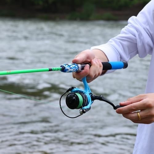 Ultralight Travel Fishing Rod & Spinning Reel Combo – Graphite & Cork Grip