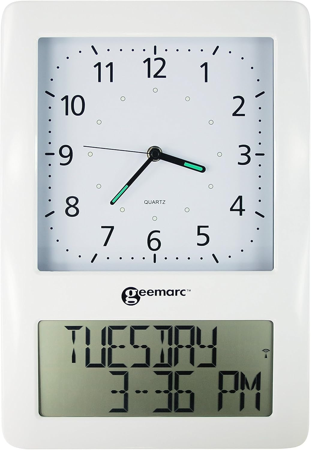 Easy-Read Dementia Clock with Auto Time-Set, Large Digits & Lock Feature