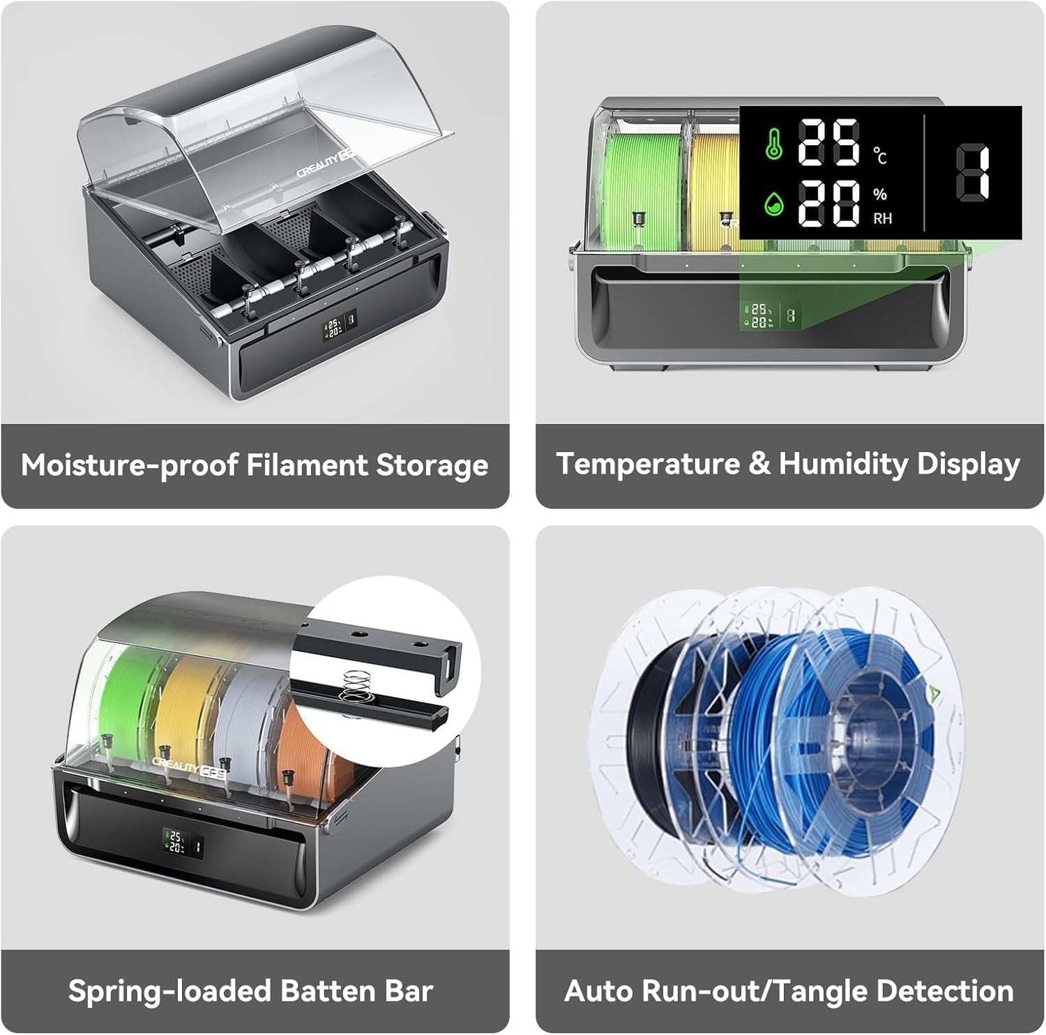 Multi Color Filament System 4 Spool RFID Auto Switch Moisture Proof