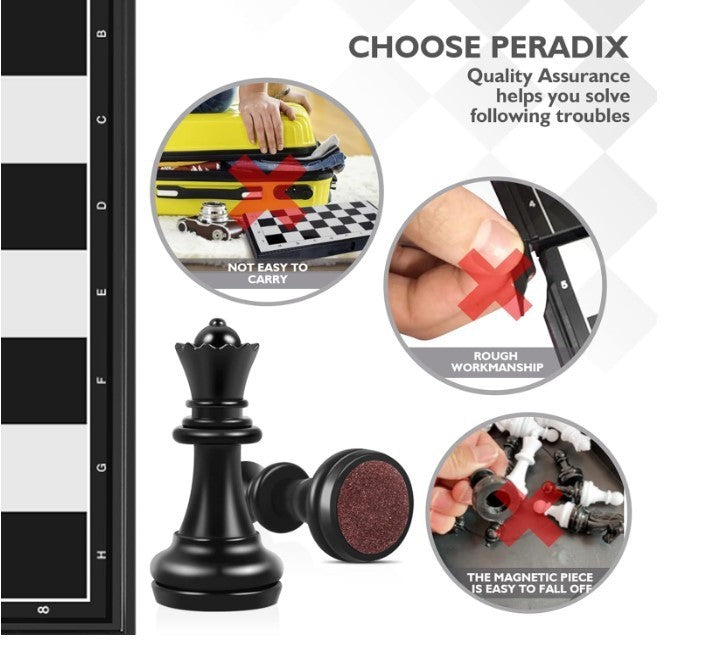Travel Magnetic Chess Set | Folding Portable Board Game | Kids & Adults Strategy