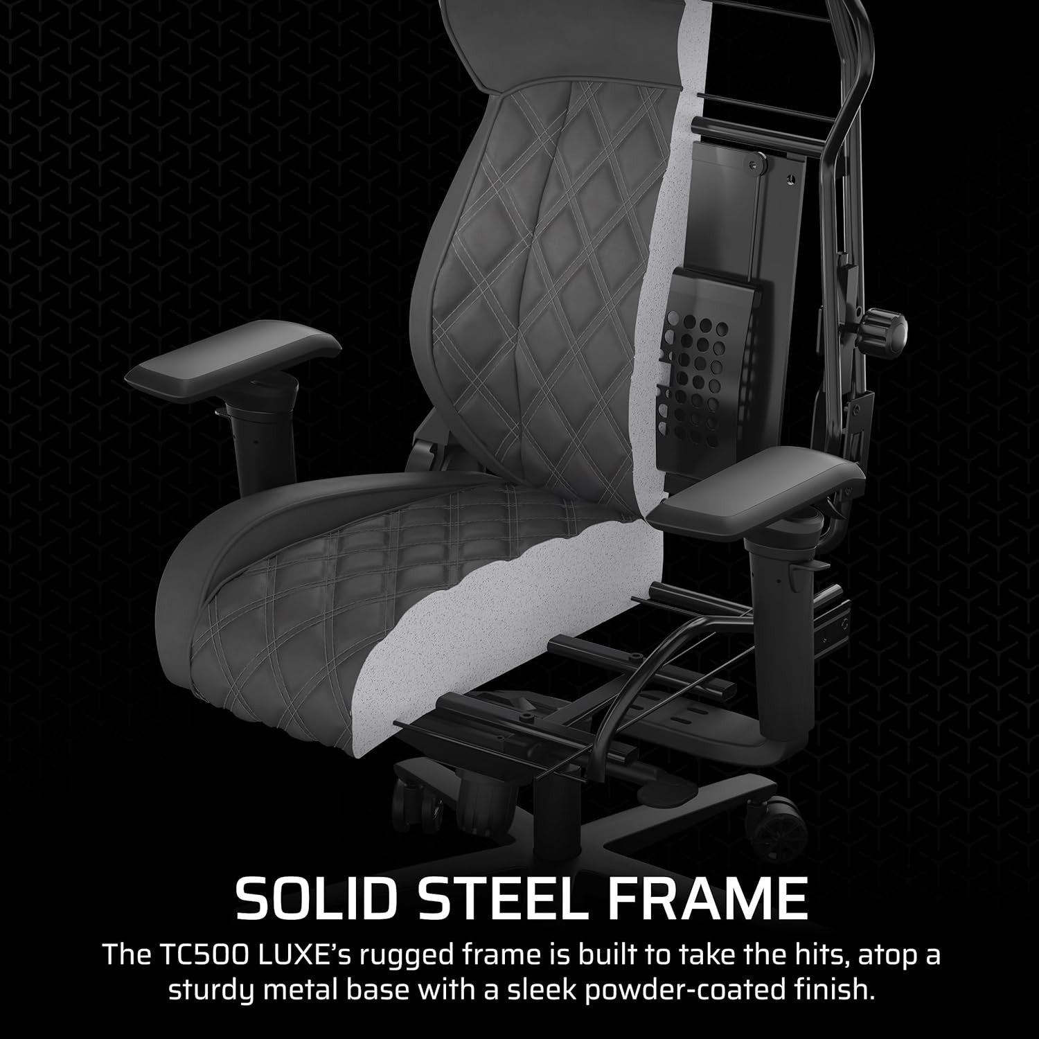 Premium Fabric Gaming Chair Wide Seat 5D Armrests 160° Recline