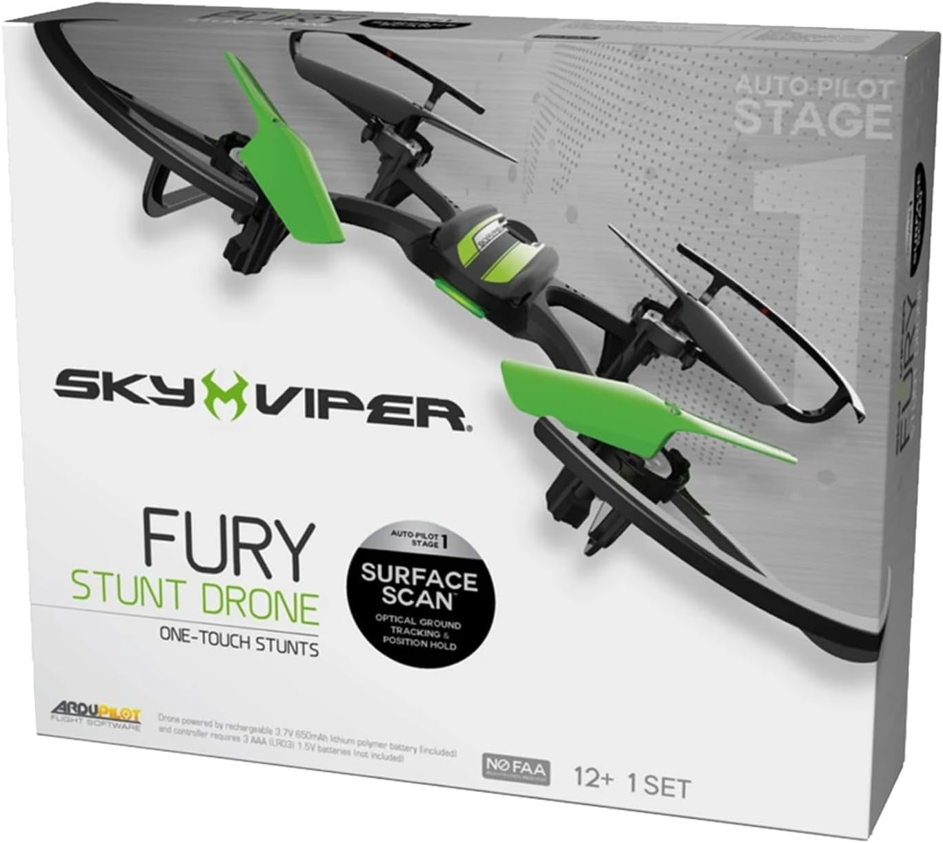 Sky Viper Fury Stunt Drone 1080p Camera Surface Scan Auto Pilot Quadcopter