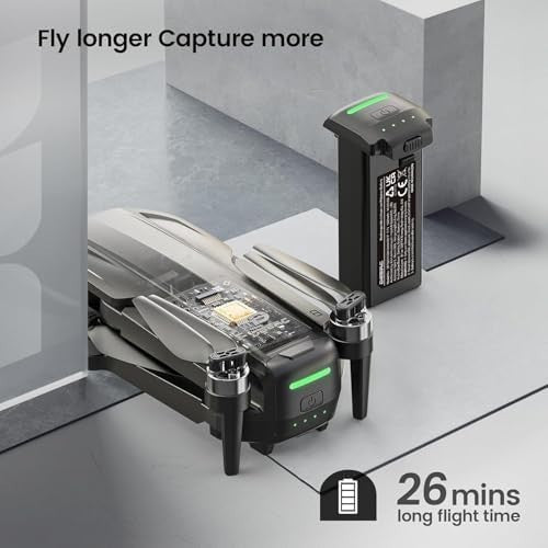 4K Drone with 2-Axis Gimbal, GPS Quadcopter, Follow Me, 26-Min Flight