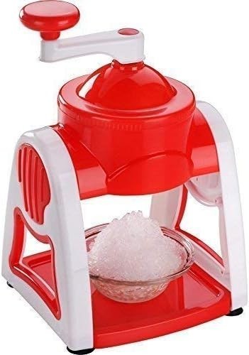 Manual Ice Crusher Snow Cone Maker Slush Shaver Stainless Blades