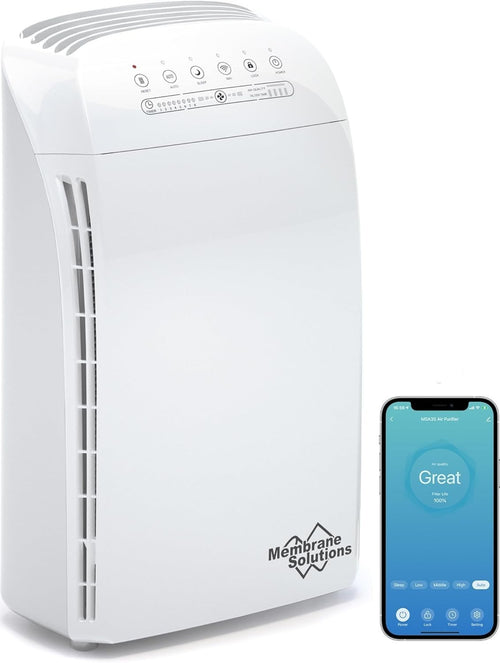 Smart HEPA Air Purifier Large Room Alexa App Pet Smoke Odor Dust
