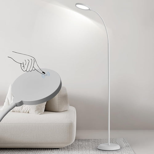 LED Floor Lamp Touch Dimmable White Standing Light 3 Colour Memory Modern