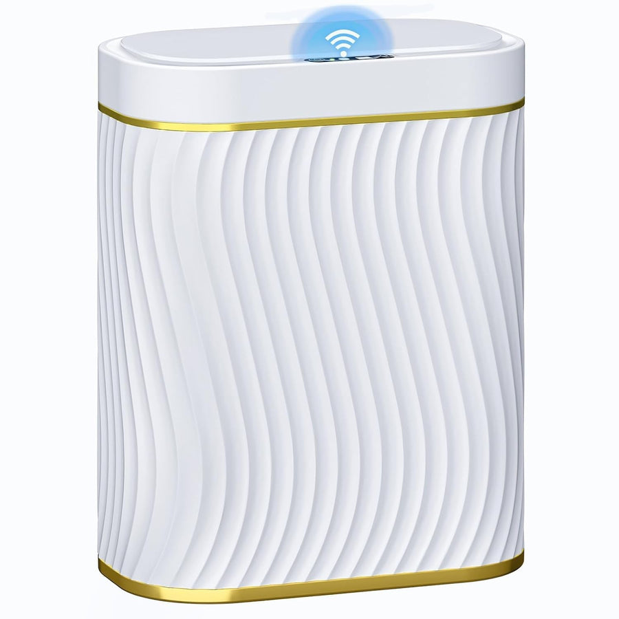 Automatic Touchless Bathroom Bin 2.6 Gallon Motion Sensor Slim White