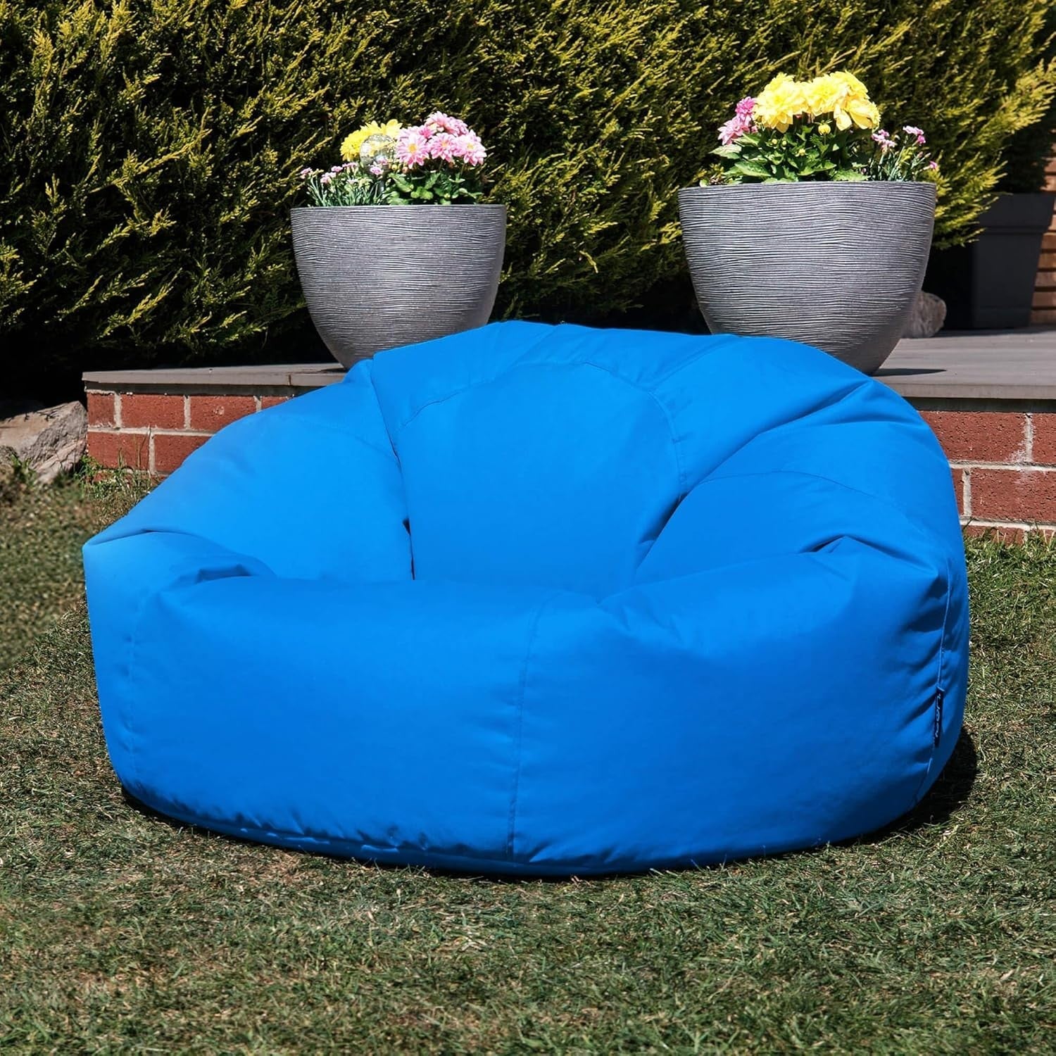 Large Outdoor Bean Bag Chair Waterproof Garden Floor Seat w/ Filling