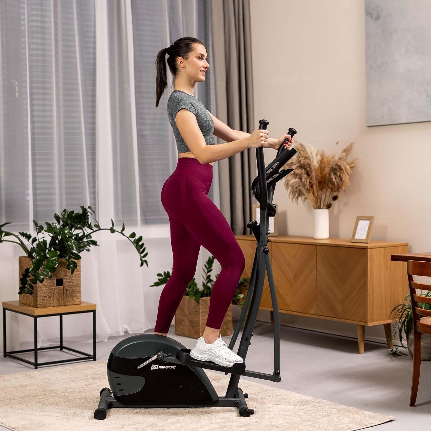 Elliptical Crosstrainer Home Gym 8-Level Resistance Nordic Stepper LCD Display