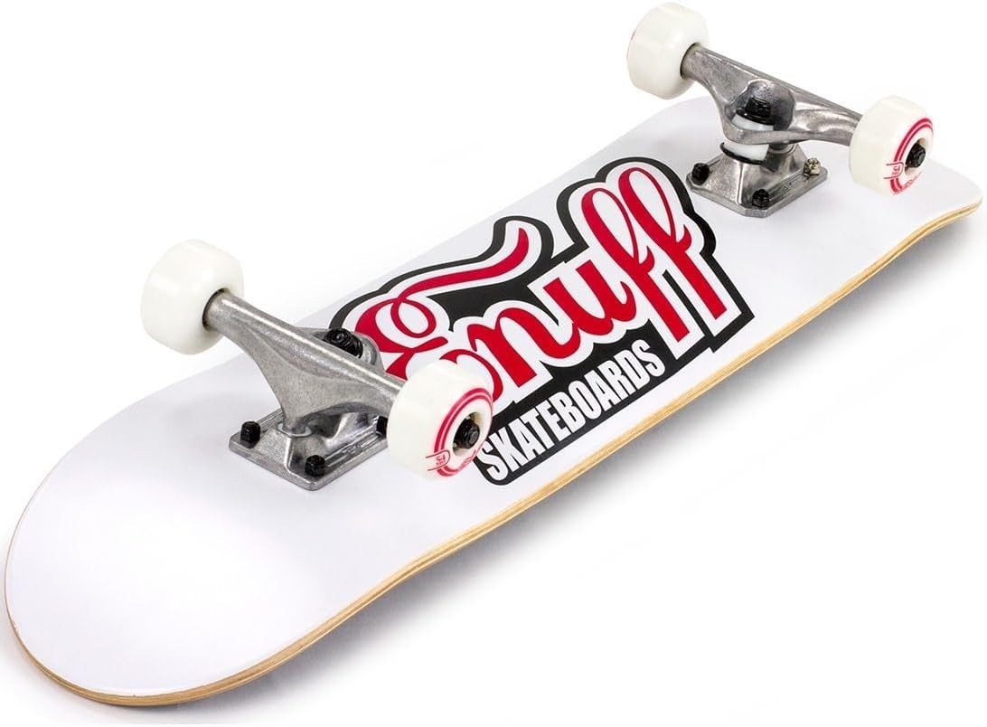 White 7.25" Mini Skateboard 5cm PU Wheels Durable Compound Deck