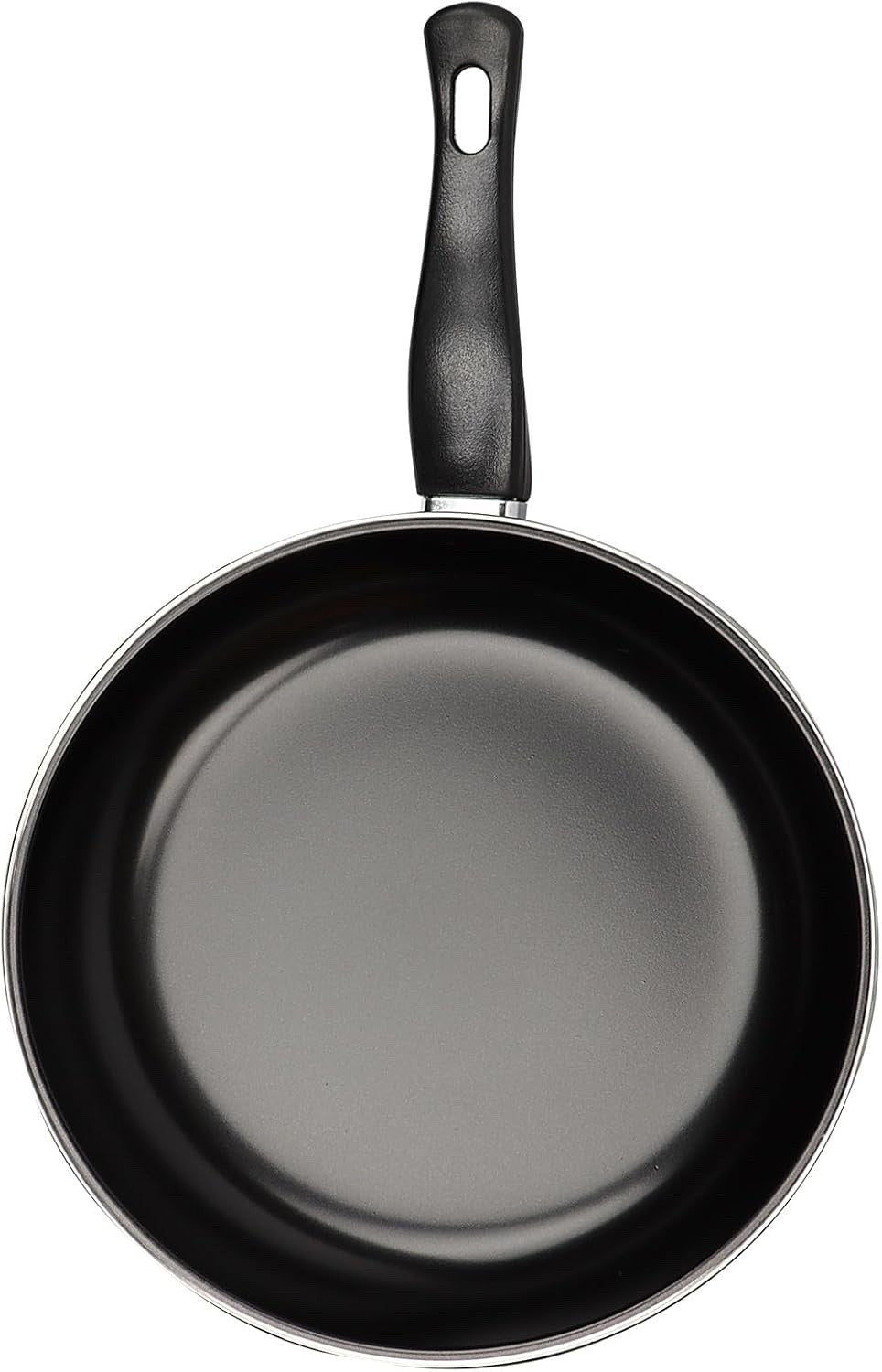 8pcs Carbon Steel Cookware Set Non Stick Pans Casseroles with Glass Lids Black