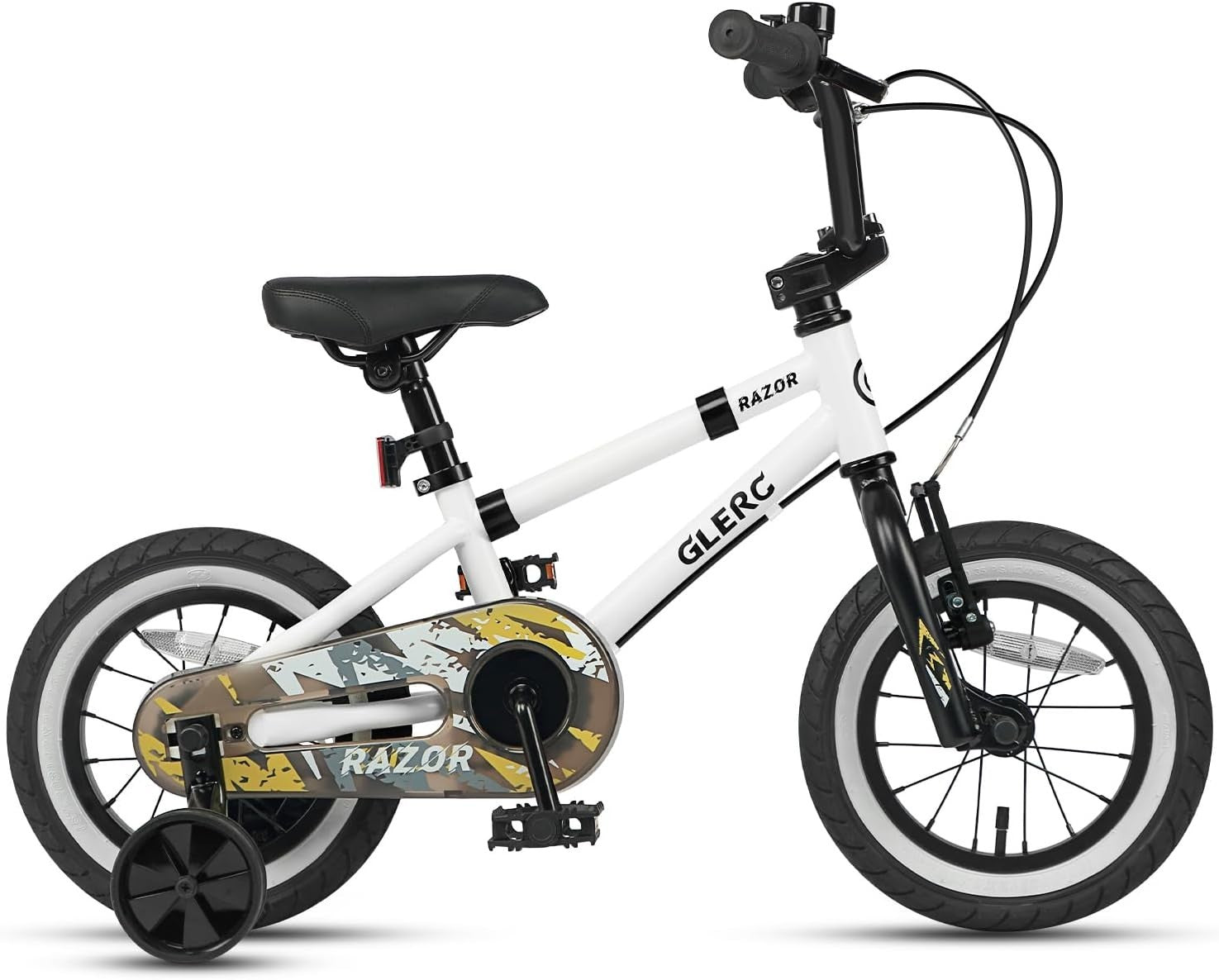 12 Inch Kids BMX Bike Boys Bicycle Training Wheels Bell White Age 2-4