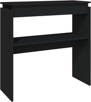 Slimline Black Console Table | Compact Storage | Modern Office & Hallway