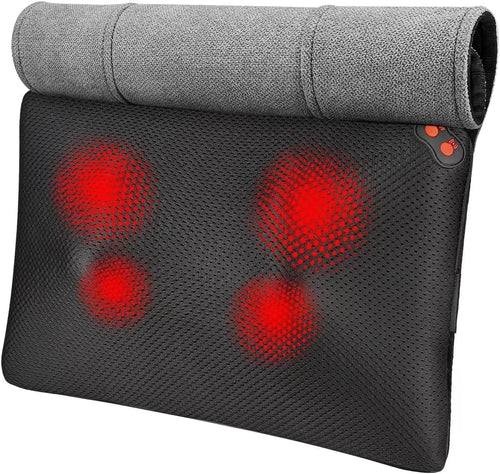 Shiatsu Back & Neck Massager with Heat Deep Tissue Kneading Massage Pillow