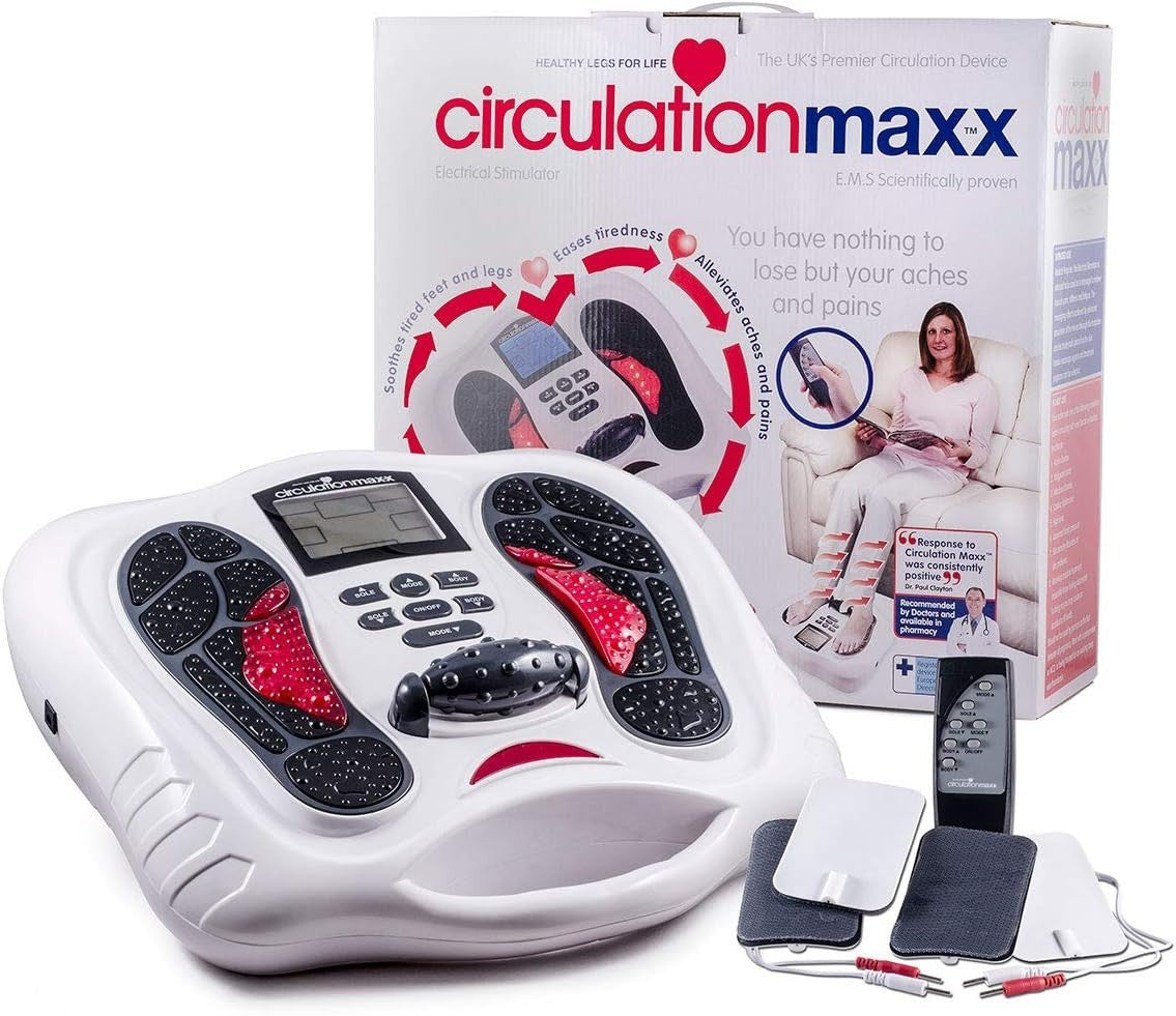EMS Foot & Leg Circulation Booster, 99 Levels, Pain Relief, Home Use