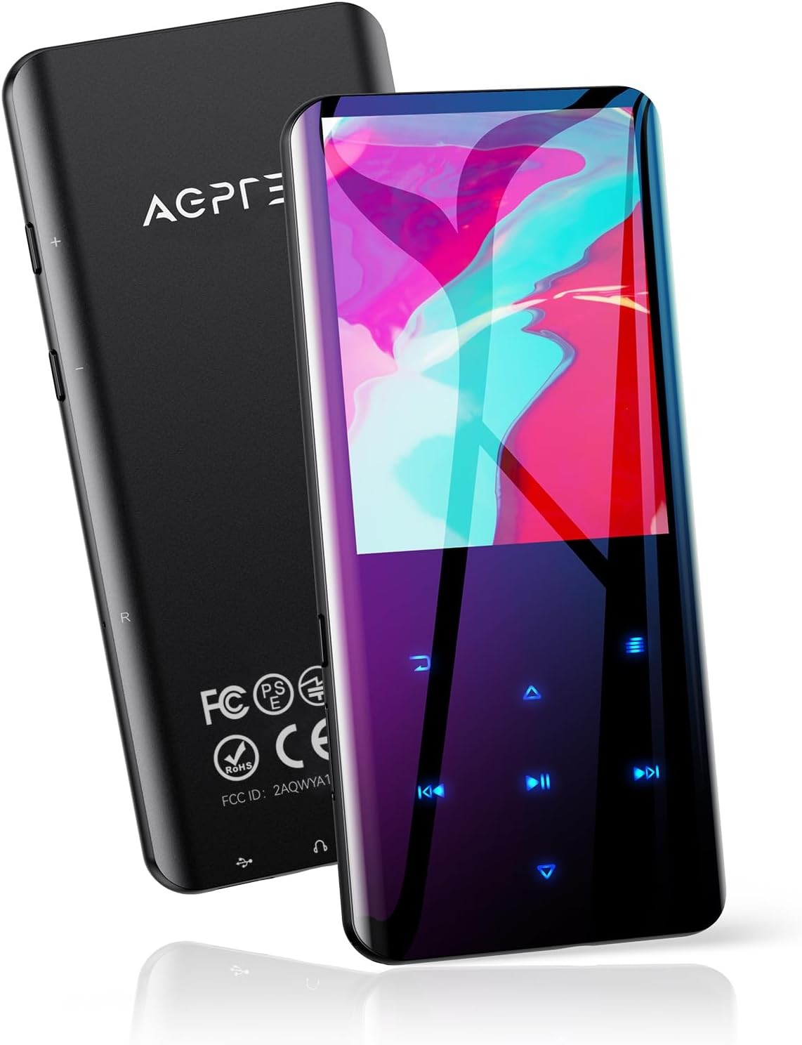 32GB MP3 Player Bluetooth 5.3 Portable Music Player FM Radio & Voice