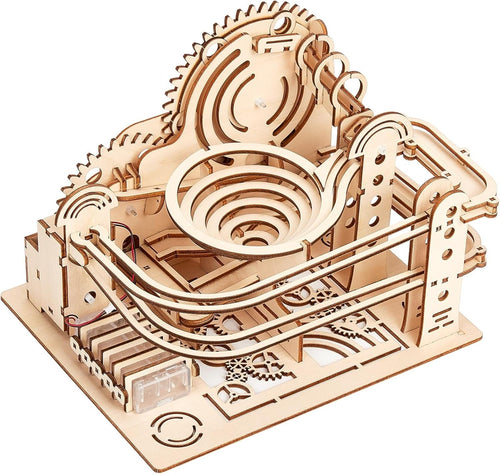 3D Wooden Marble Run Puzzle Kit for Adults & Teens – Spiral Track DIY Toy