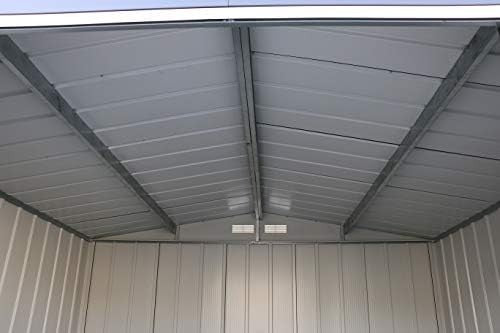 Metal Garden Storage Shed 5x4ft Waterproof Outdoor Tool & Bike Shed Anthracite