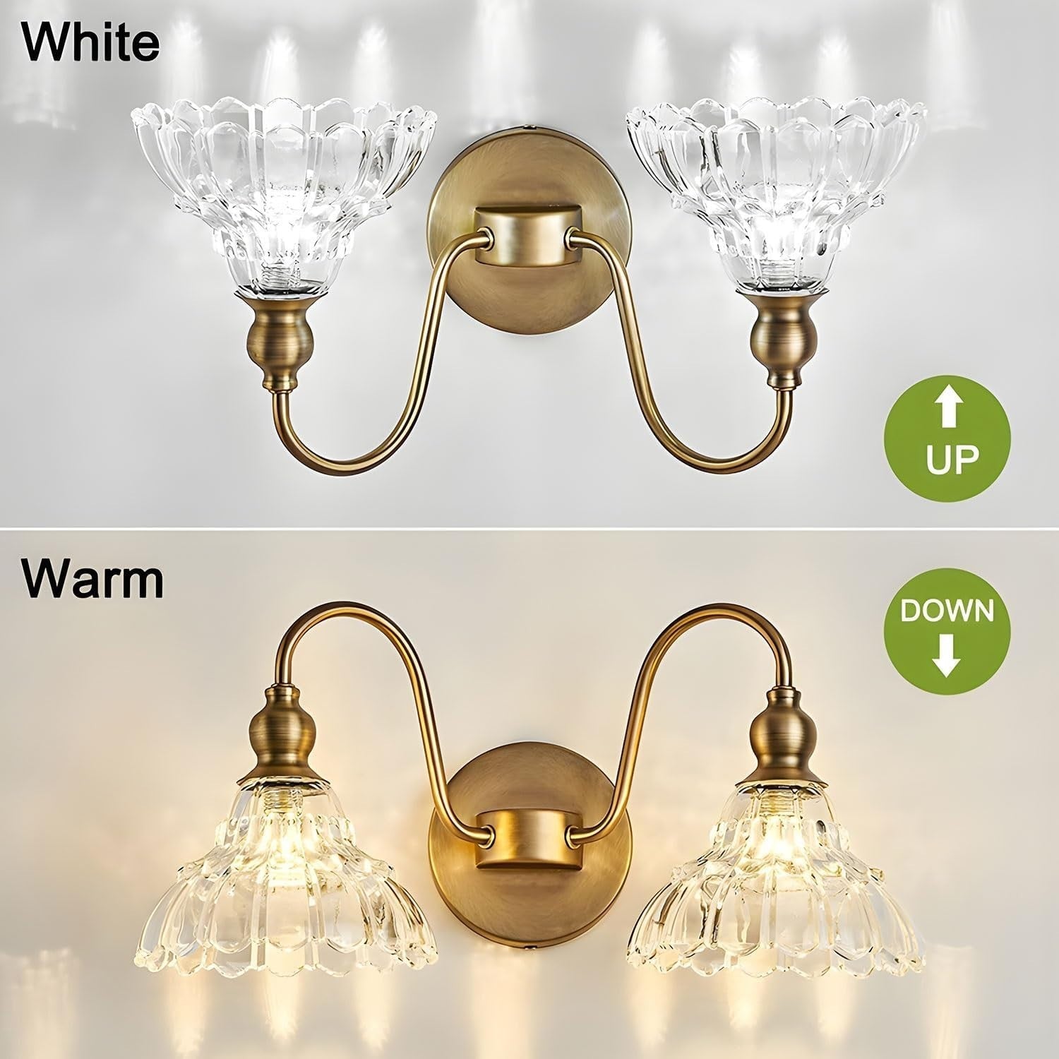 Wireless Battery Wall Sconces Set of 2, Remote Control & Dimmable LED Lights