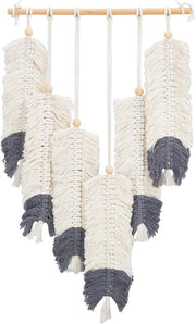 Macrame Feather Wall Hanging Boho Tapestry Rustic Home Decor